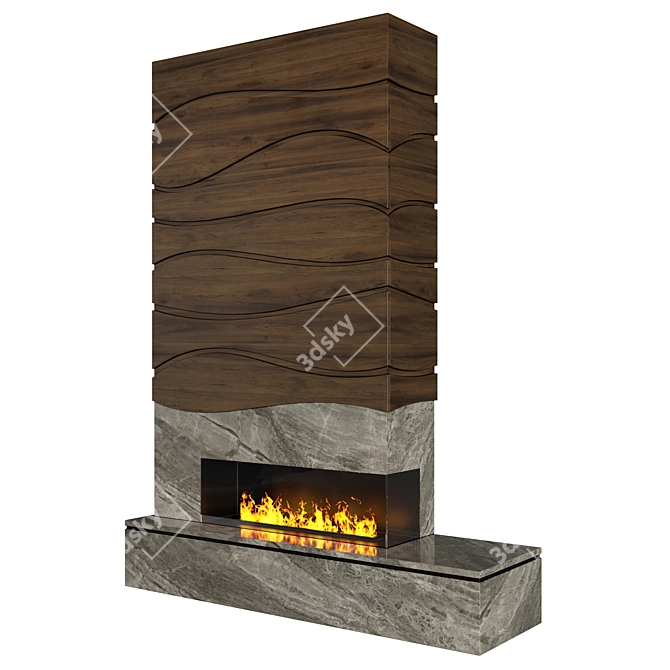 Versatile Fireplace 4: 3D Assets 3D model image 1