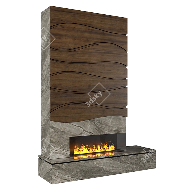 Versatile Fireplace 4: 3D Assets 3D model image 2