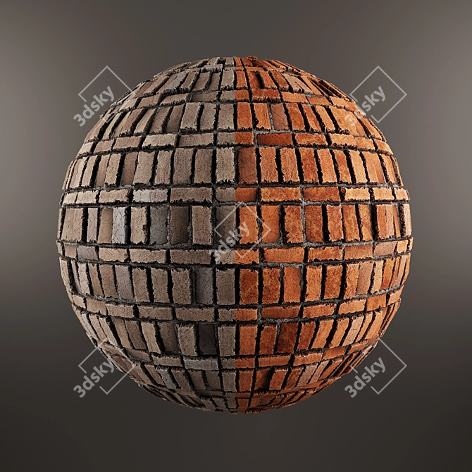 Brick04 Substance Designer 4K 3D model image 2