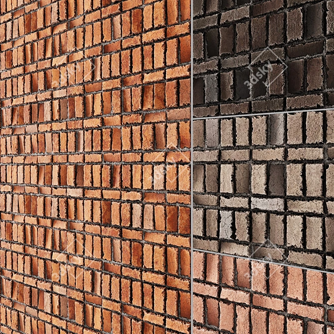 Brick04 Substance Designer 4K 3D model image 5