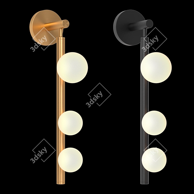 Modern Doll Wall Light 3D model image 1