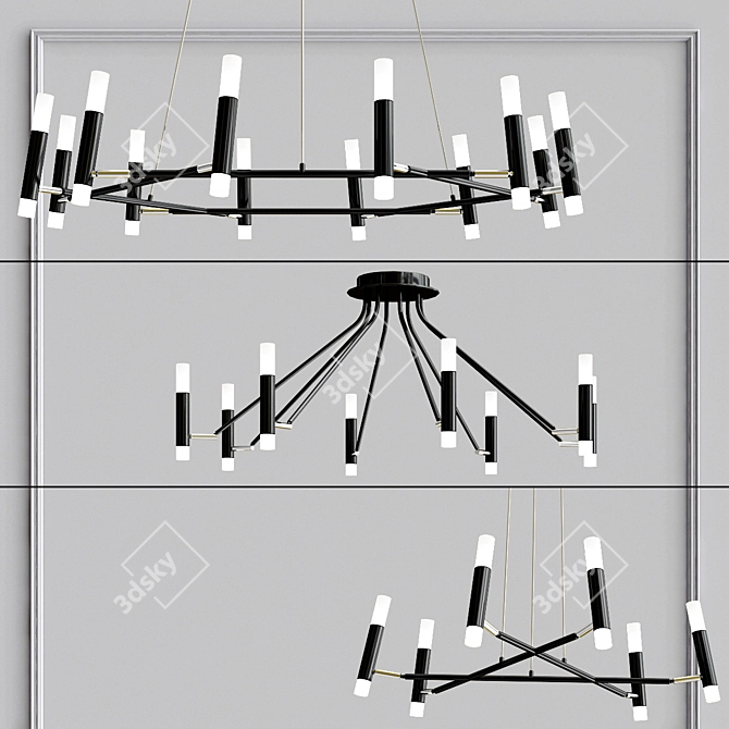 VIGO Collection: Stunning Pendant & Ceiling Lights 3D model image 1