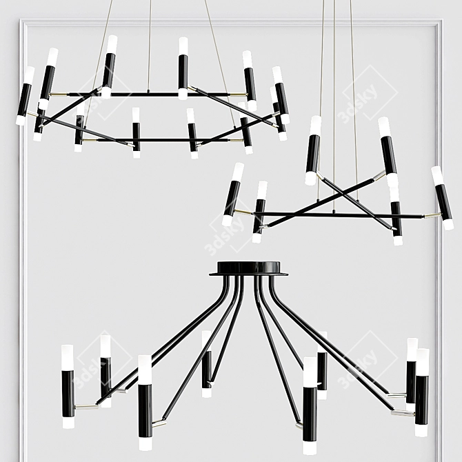 VIGO Collection: Stunning Pendant & Ceiling Lights 3D model image 5