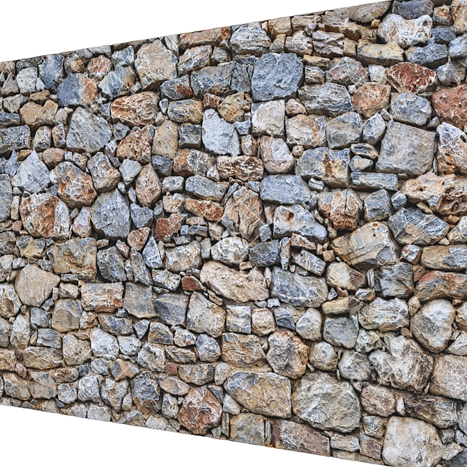 Medieval Brick Wall Texture Pack 3D model image 2