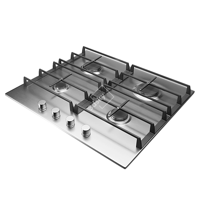 Na64 H3010 As 4 Burner Stove 3D model image 1