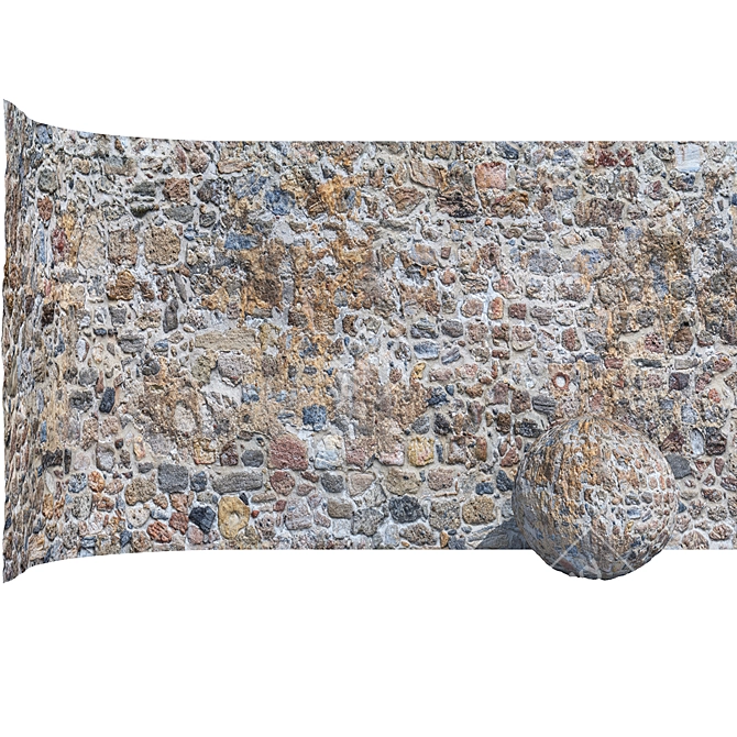 Medieval Stone Brick 6K Texture 3D model image 1