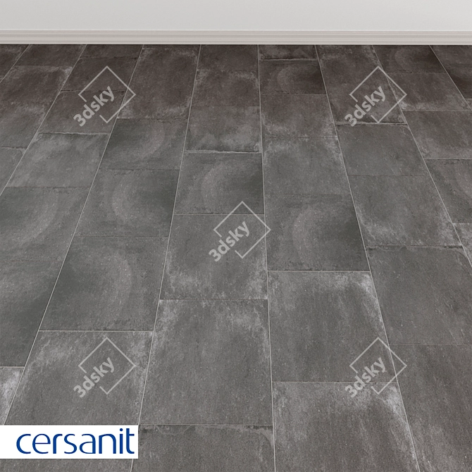 Cersanit Lofthouse Dark Gray Porcelain Tile 3D model image 1