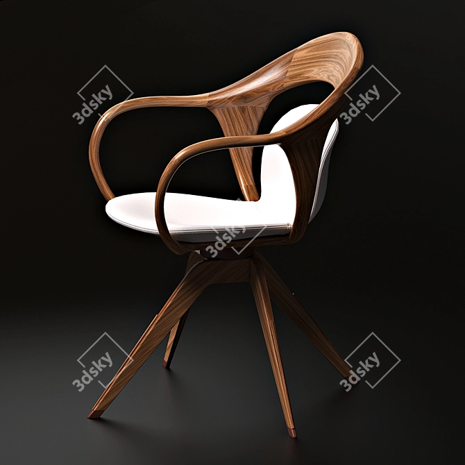 Italian Designed Giorgetti Noran Armchair 3D model image 1