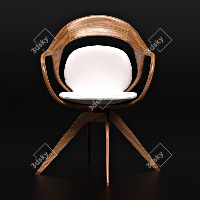 Italian Designed Giorgetti Noran Armchair 3D model image 2