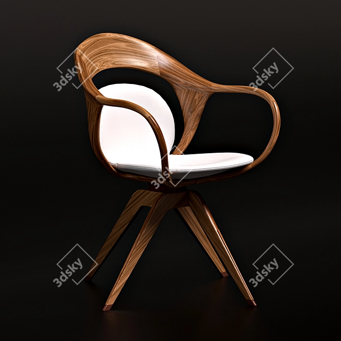 Italian Designed Giorgetti Noran Armchair 3D model image 3