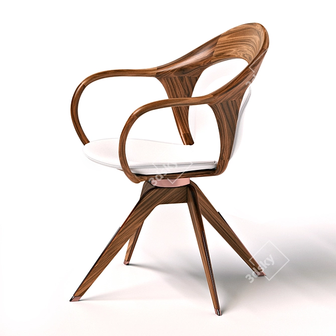 Italian Designed Giorgetti Noran Armchair 3D model image 6