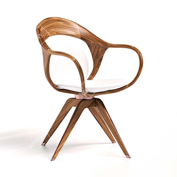 Italian Designed Giorgetti Noran Armchair 3D model image 8