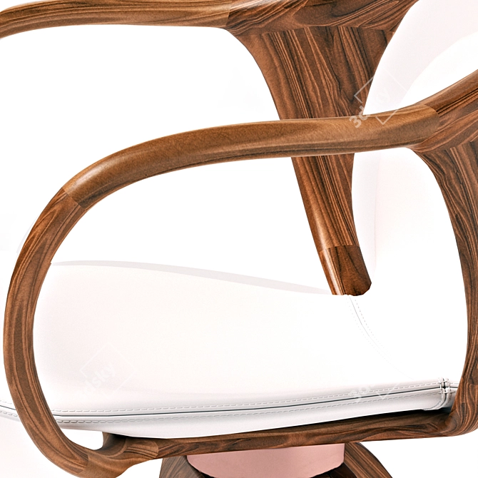 Italian Designed Giorgetti Noran Armchair 3D model image 9