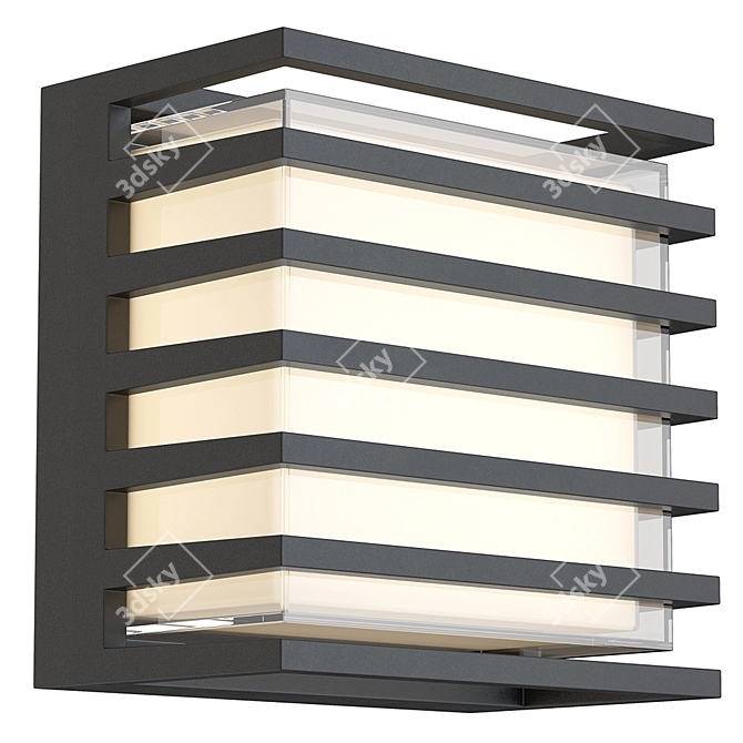 Downing Street Outdoor Wall Lamp 3D model image 1