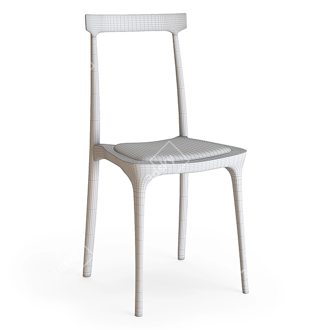 Elegant PJS Dining Chair 3D model image 9