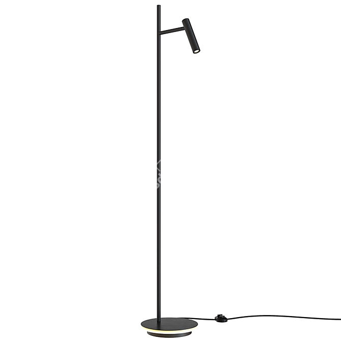 Modern Black Floor Lamp: Maytoni Estudo Z010FL 3D model image 1