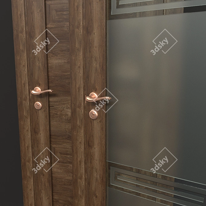 Elegant Entryways: Stylish Interior Doors 3D model image 4