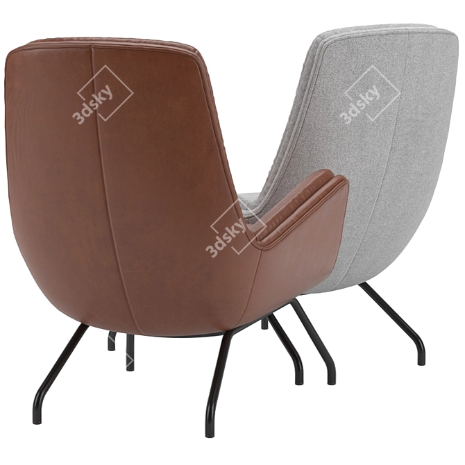 Garbo II Lounge Chair 3D model image 3