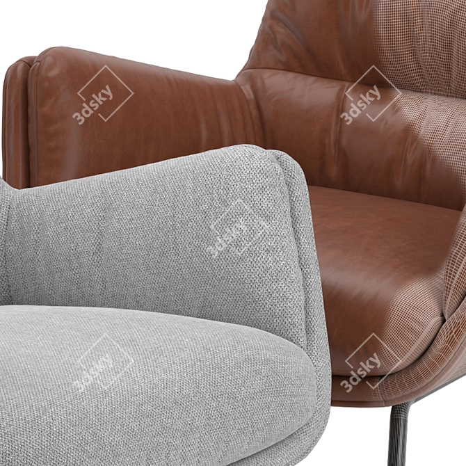 Garbo II Lounge Chair 3D model image 4