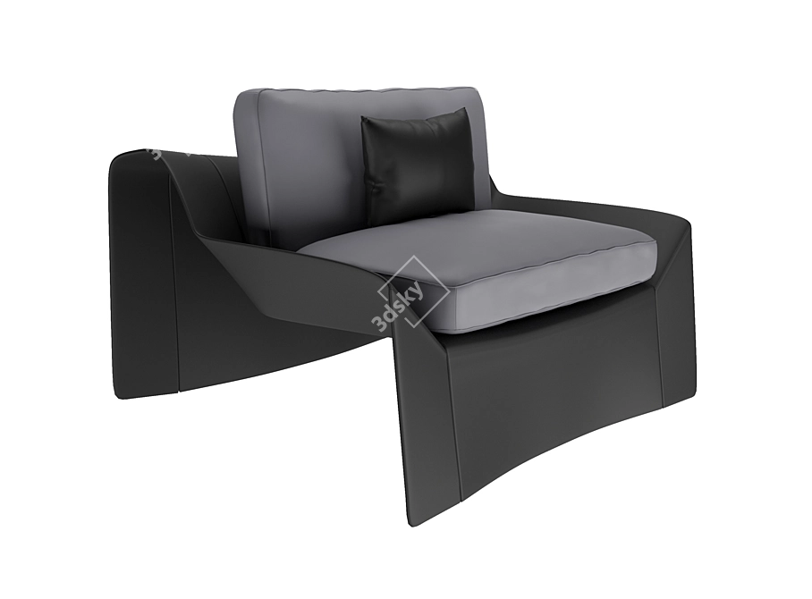 Luxury Bugatti Home Chiron Chair 3D model image 10