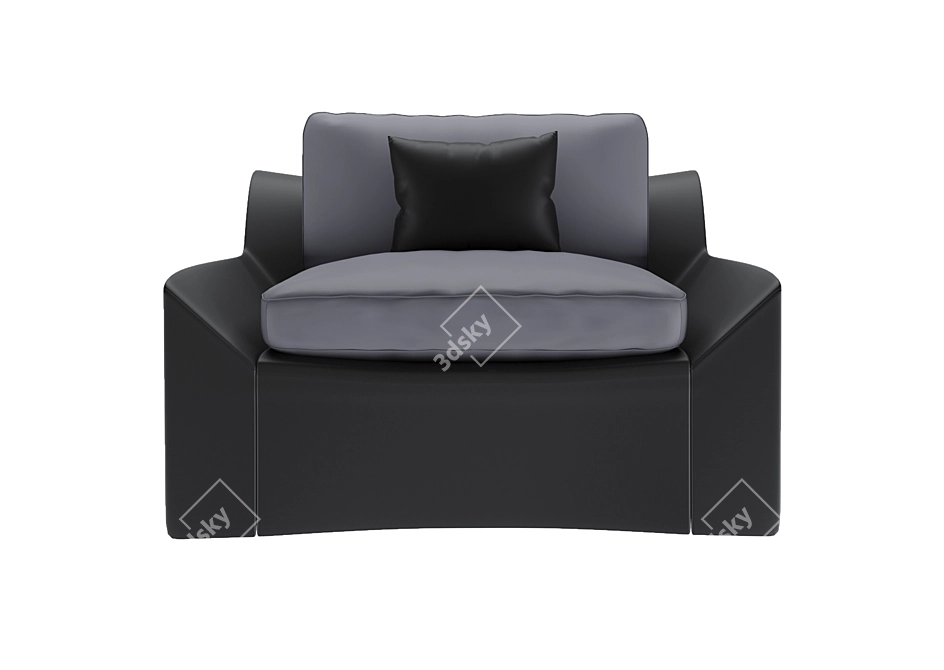 Luxury Bugatti Home Chiron Chair 3D model image 13