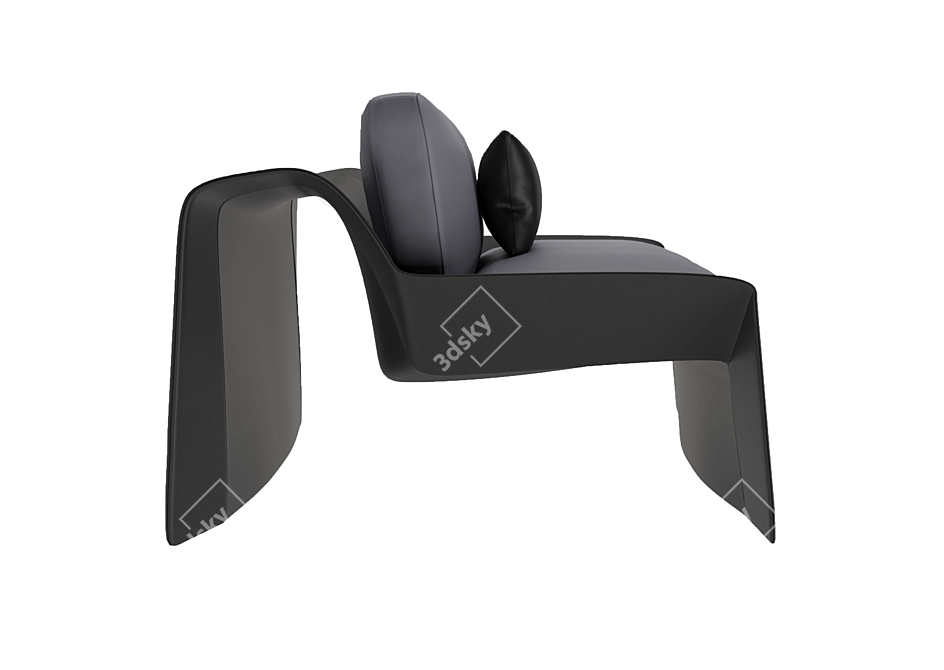 Luxury Bugatti Home Chiron Chair 3D model image 15