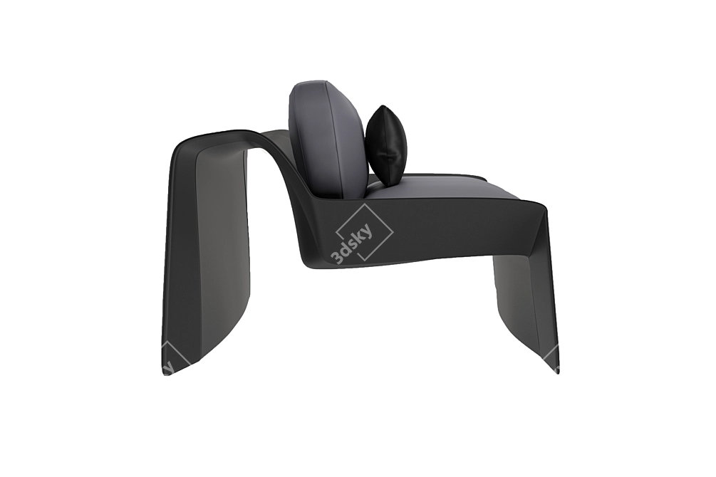 Luxury Bugatti Home Chiron Chair 3D model image 17