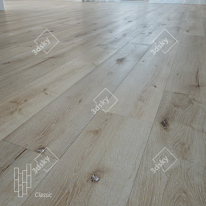 Provincial Oak: Premium Quality Flooring 3D model image 1