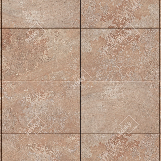 Mardin Gold Stone Wall Tiles 3D model image 2