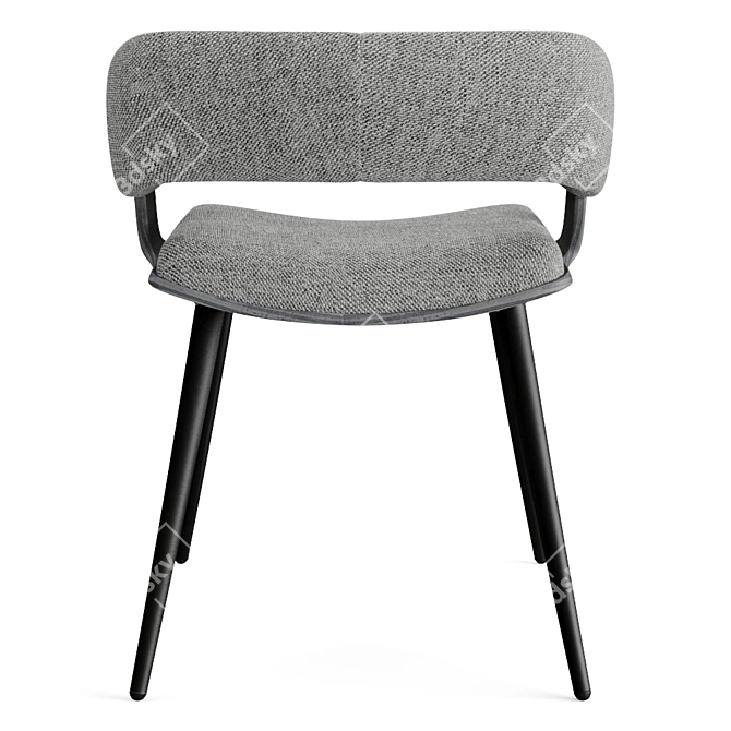 Rustic Scandinavian Heiman Chair 3D model image 4