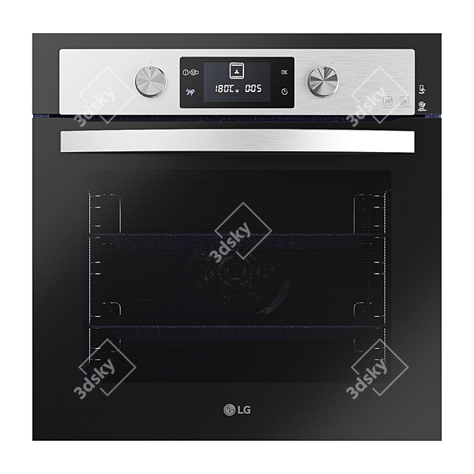 LG LB645E059T1 Built-in Oven 3D model image 1