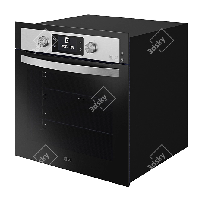 LG LB645E059T1 Built-in Oven 3D model image 2