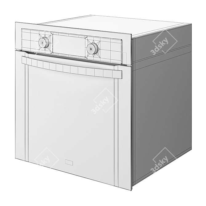 LG LB645E059T1 Built-in Oven 3D model image 4