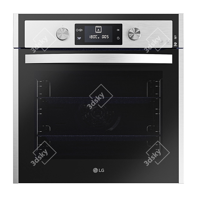 LG LB645E479T1 Built-in Oven: Efficient & Versatile 3D model image 1