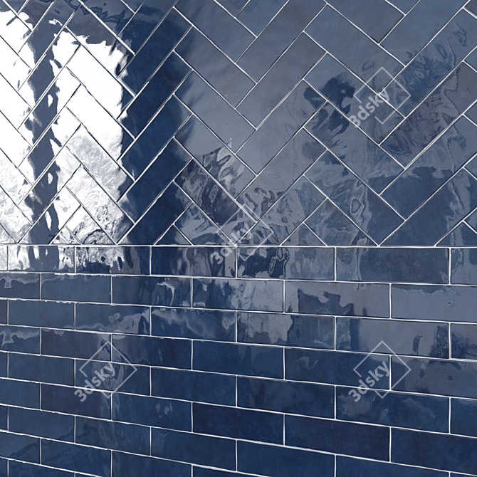 Cloe Ceramic Subway Tile: Beautifully Versatile 2.5" x 8" Tiles 3D model image 4