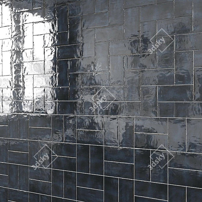 Chateau Ocean Ceramic Subway Tile 3D model image 2