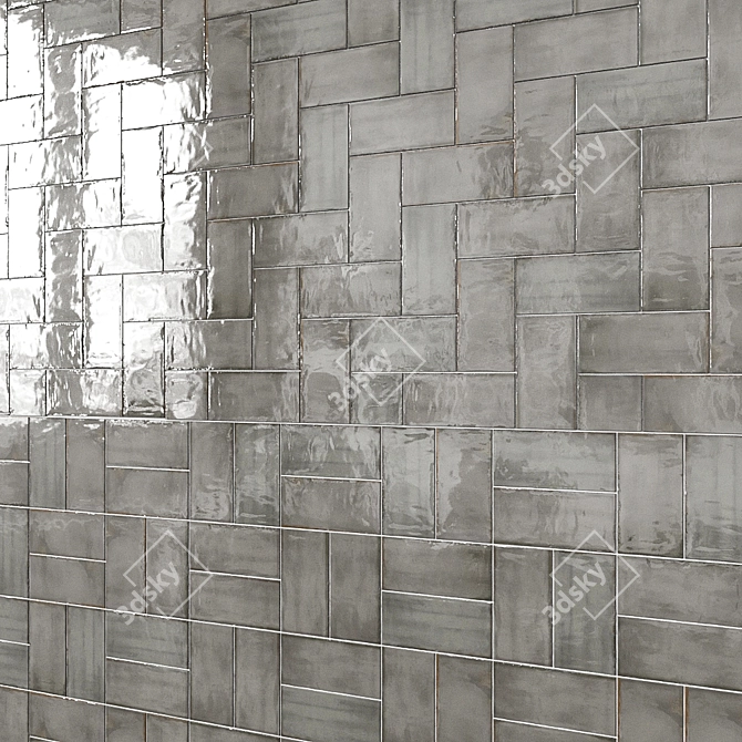 Chateau Ocean Ceramic Subway Tile 3D model image 3