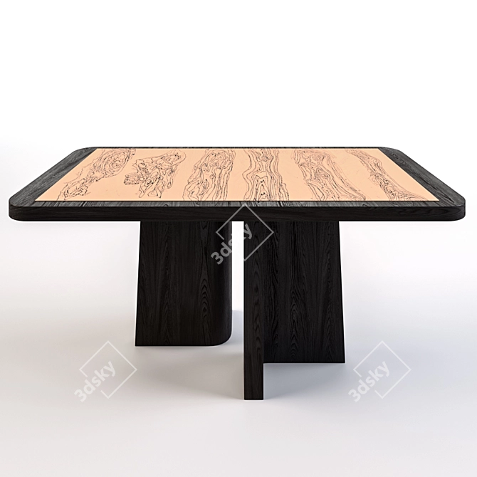 Exquisite Bogota Dining Table 3D model image 2