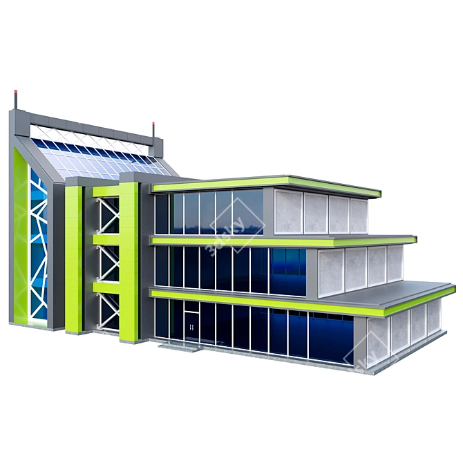 Modern Shopping Mall 3D model image 1