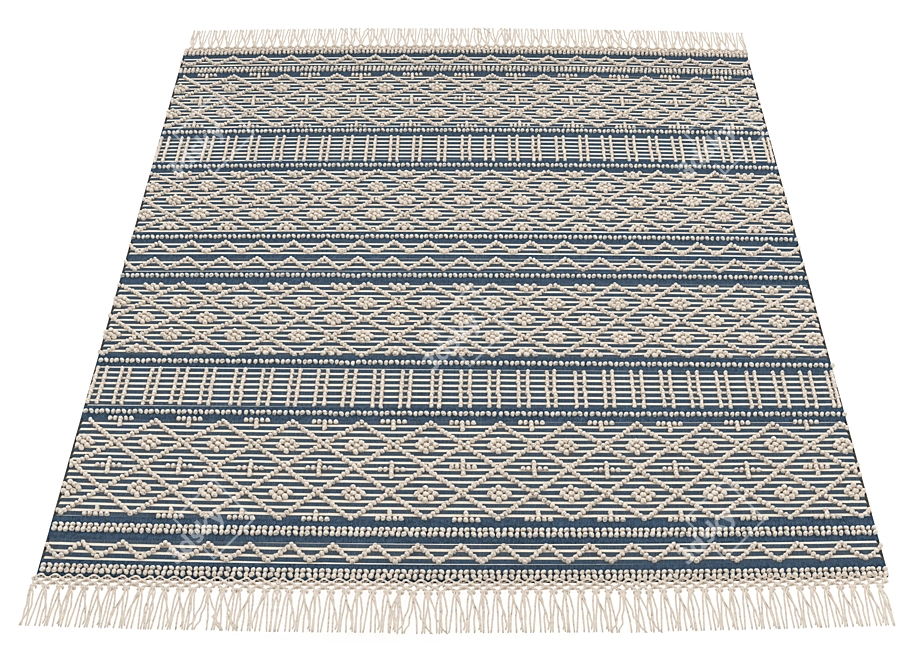 Surya Farmhouse Tassel Row | 120x200 cm 3D model image 4