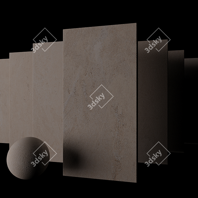 Tierra Sand Stone Tile Set 3D model image 2