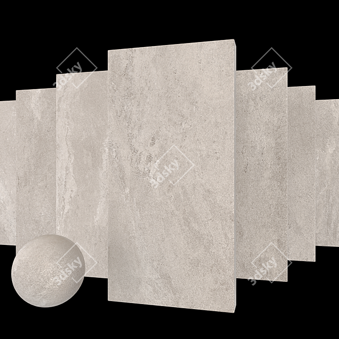 Tierra Sand Stone Tile Set 3D model image 1