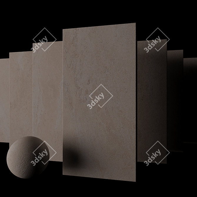 Tierra Sand Stone Tile Set 3D model image 2