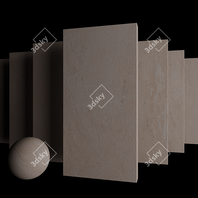 Tierra Sand Stone Set: Multi-Texture HD Tiles 3D model image 3