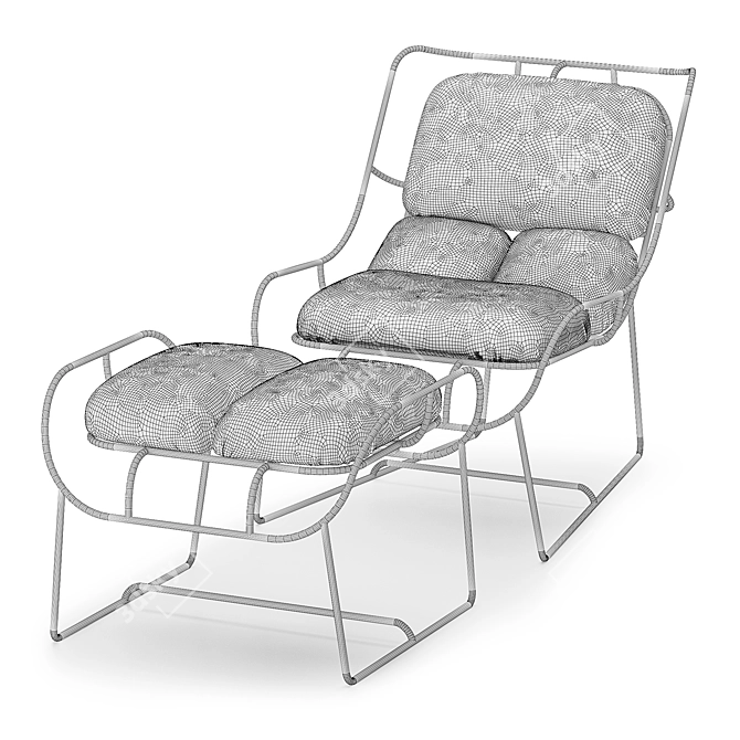 Plasma Twist Chair: Graphic Simplicity in 3D Dimensions 3D model image 4