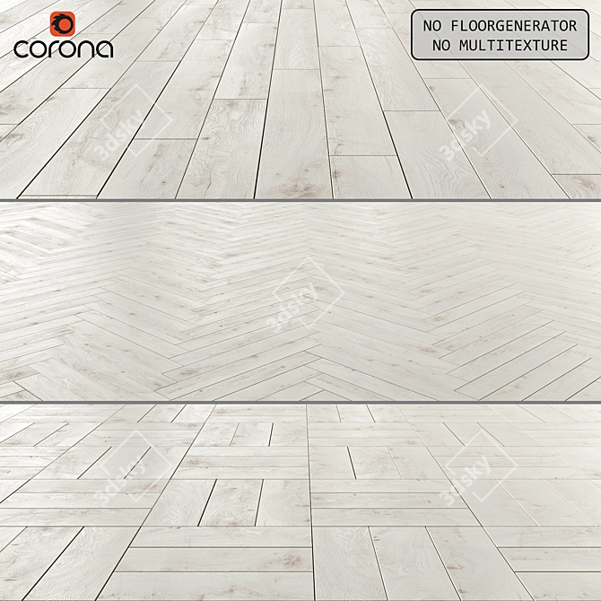 Chantilly Oak Laminate Flooring 3D model image 1