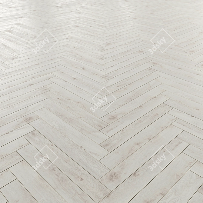 Chantilly Oak Laminate Flooring 3D model image 3