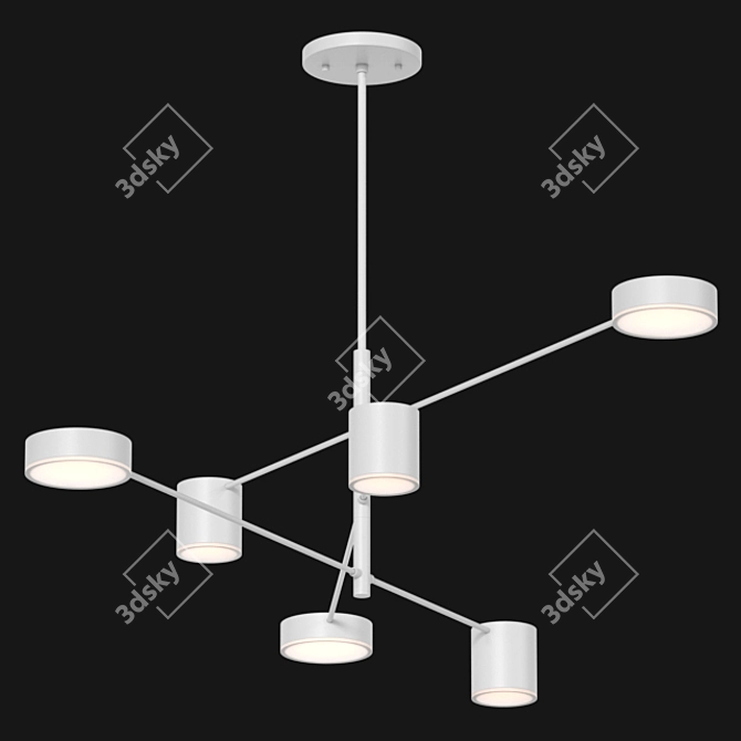 Title: Sonneman Counterpoint Pendant Light 3D model image 4