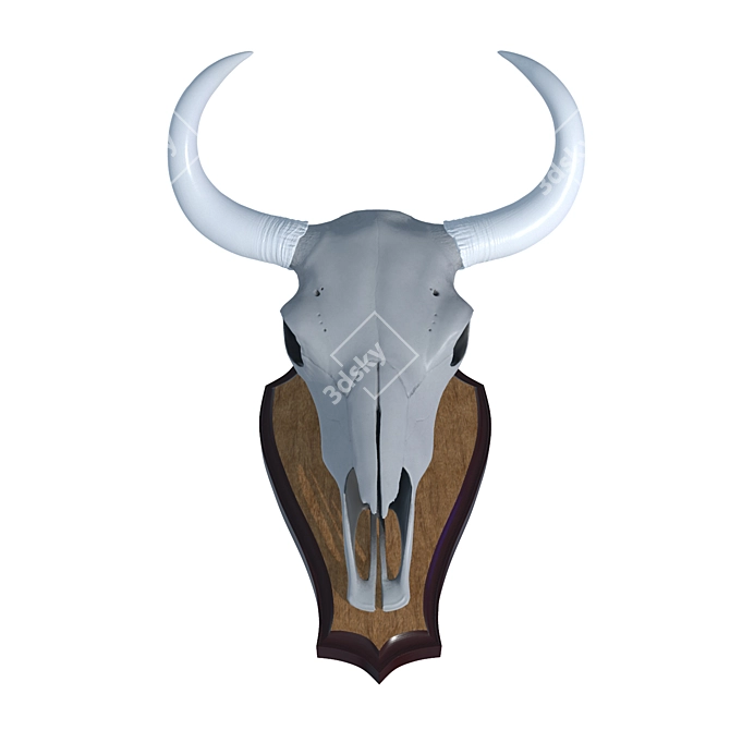 Yak Skull Medallion: 10 Texture Options 3D model image 6