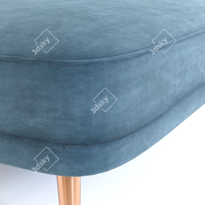 Velvet Daybed, LEONE 3D model image 3